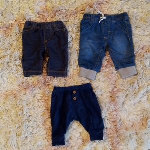 Baby boy Newborn pants bundle.